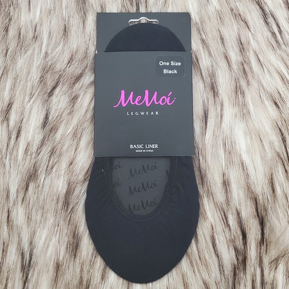 Memo Basic Black Liner Socks